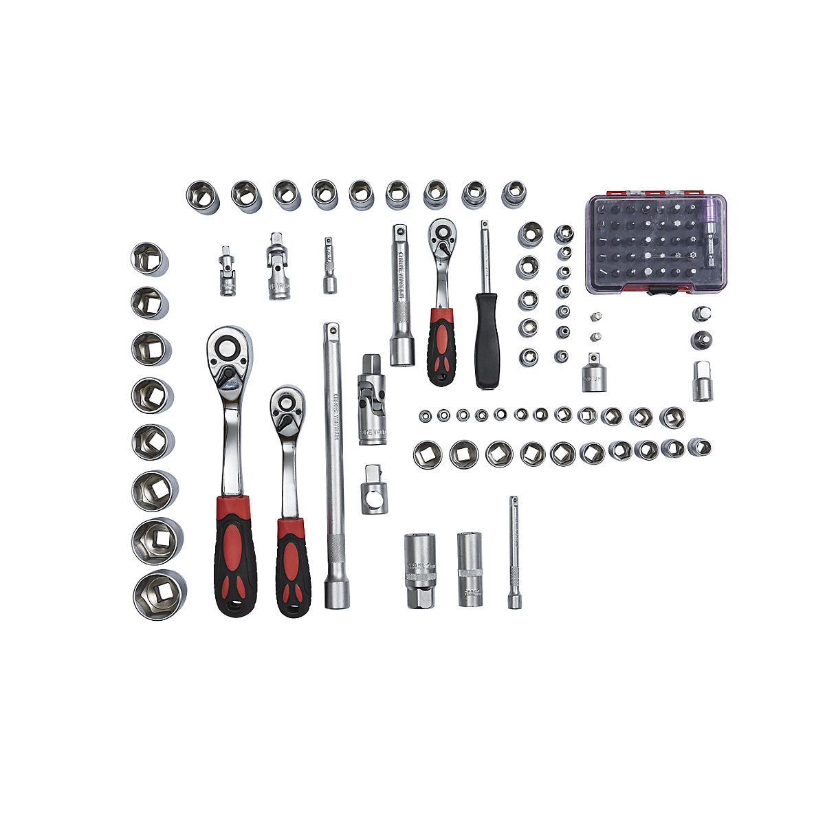 Kit d'outils avec compartiments en mousse bicolores (Illustration du produit 3)-2