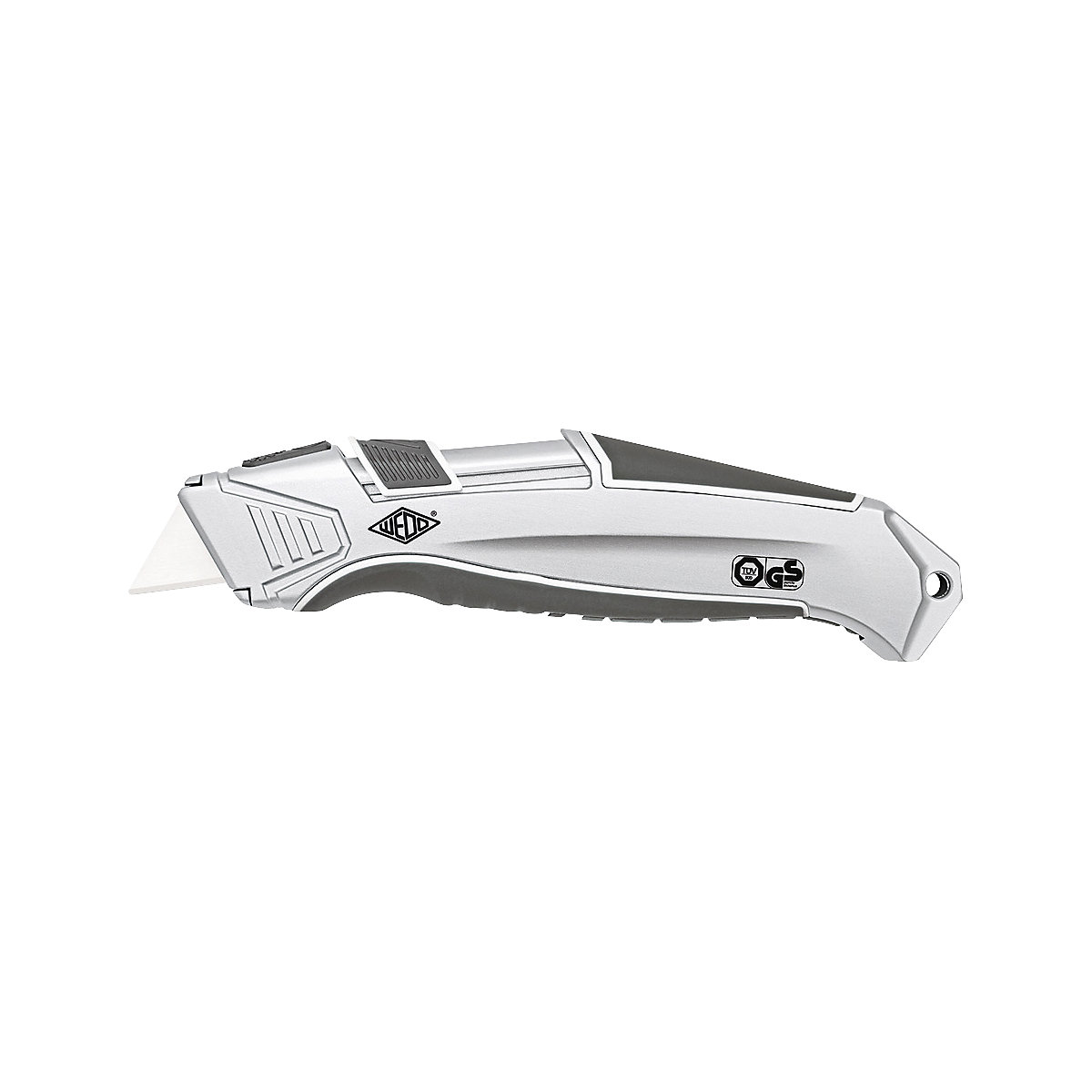 Cutter de sécurité avec lame en céramique, aluminium, gris-0