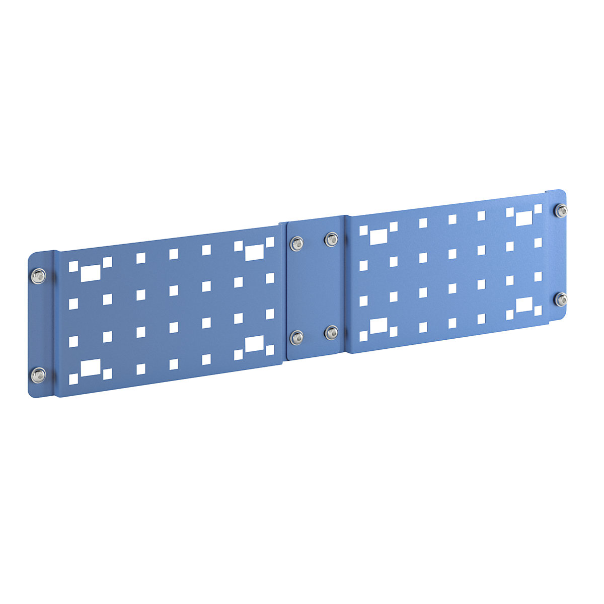 Děrovaný plech CustomLine pro držák na dokumenty, pro montážní/policové vozíky, světlá modrá RAL 5012-0