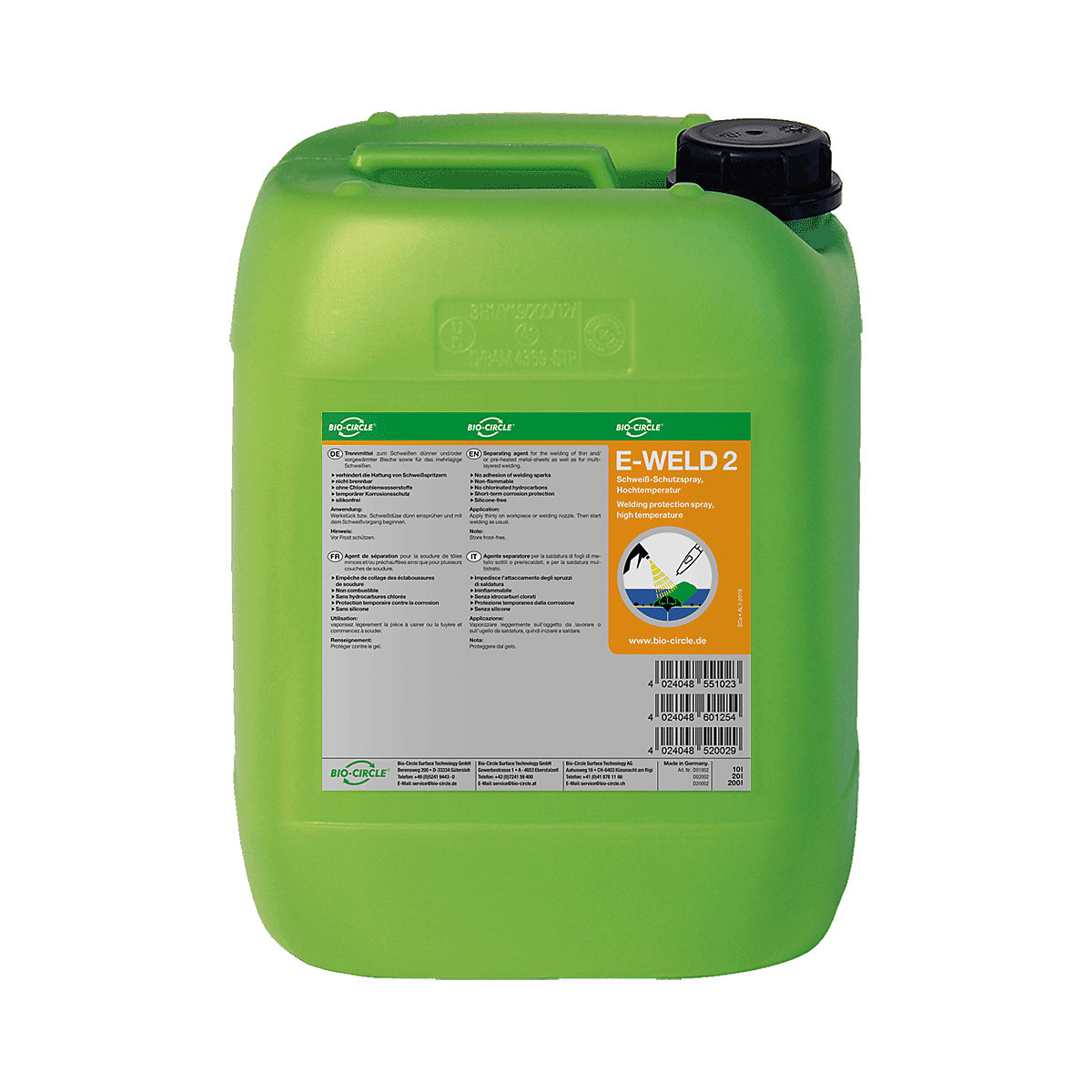 Ochranný svářečský sprej E-WELD 2 – Bio-Circle