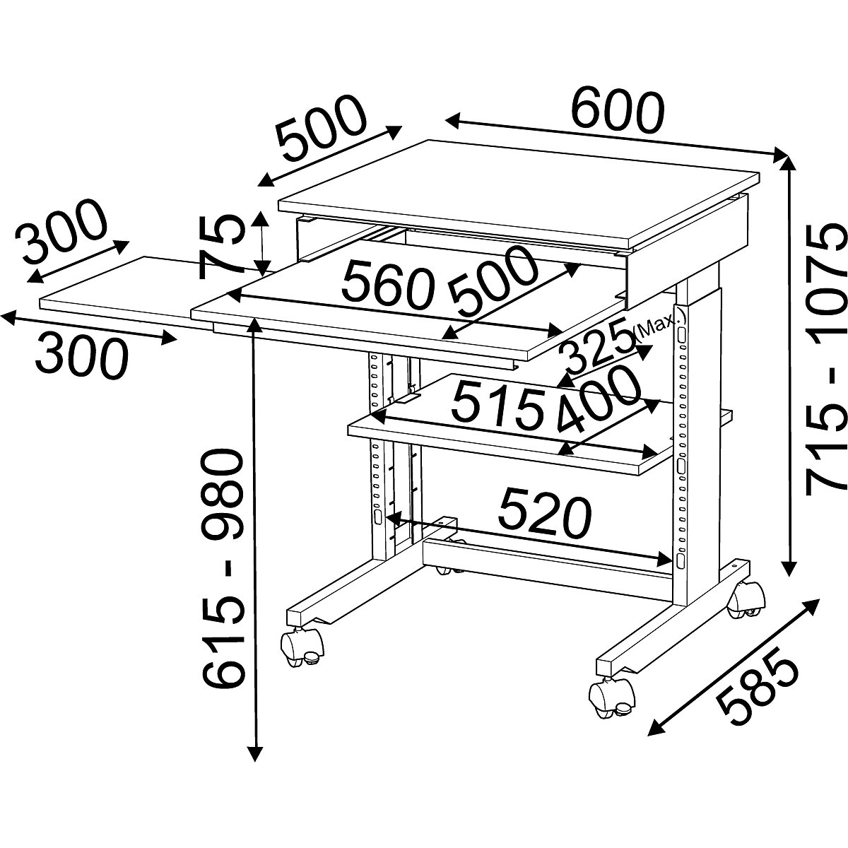 Terminálový stôl – Twinco (Zobrazenie produktu 3)-2