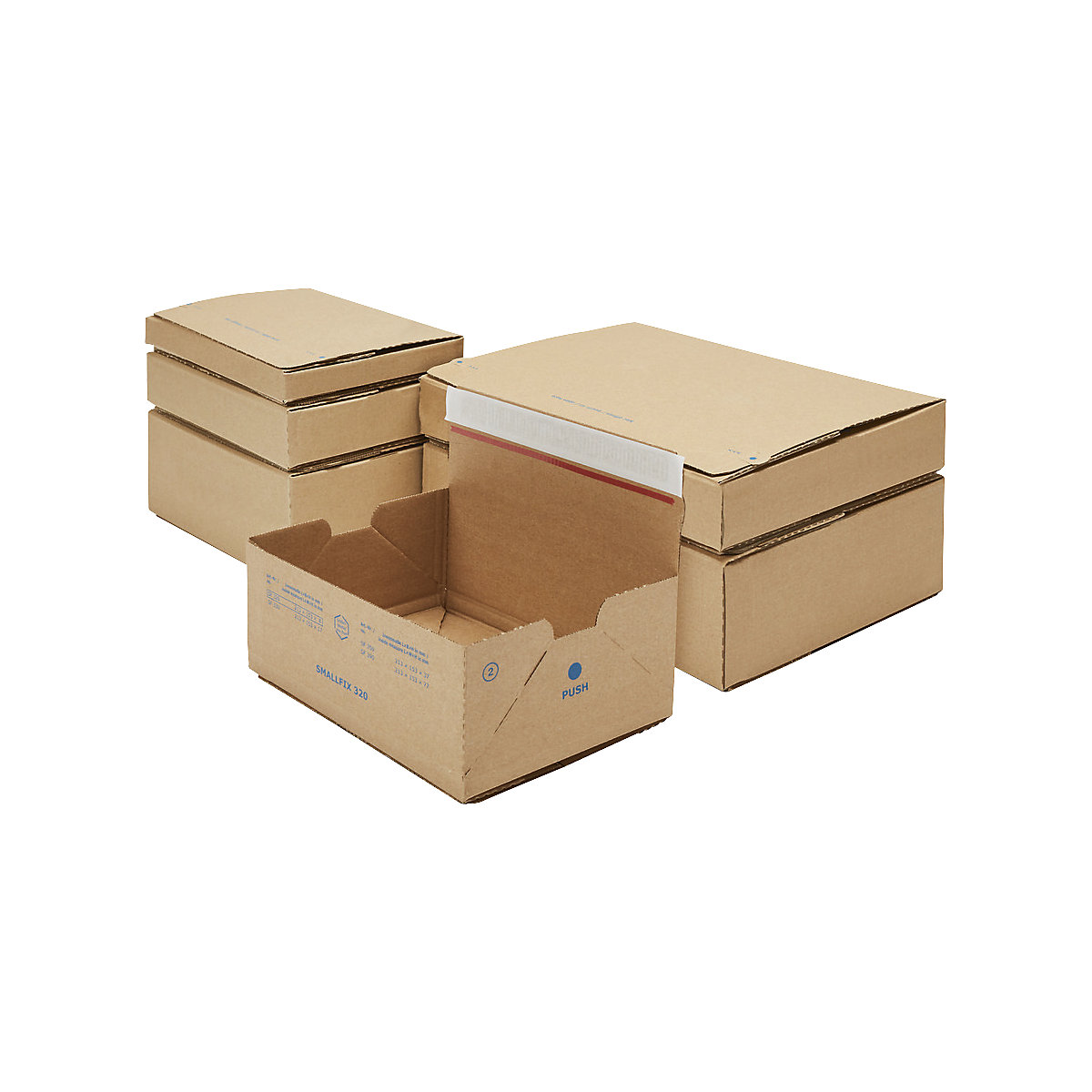 Postal packaging – ratioform flow