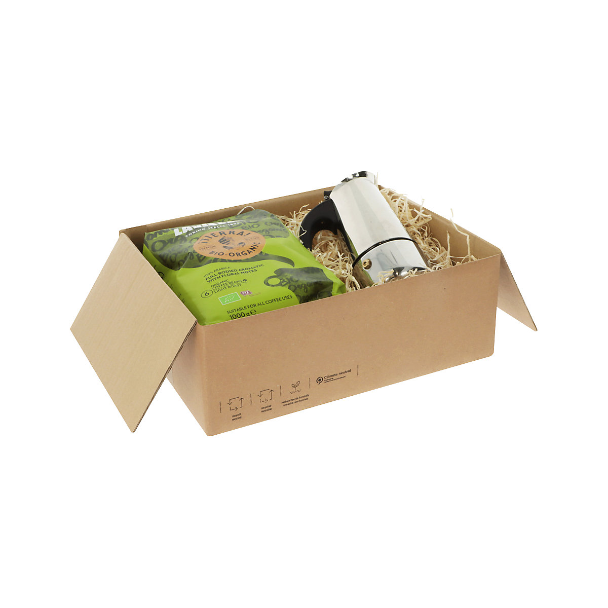 Folding corrugated cardboard box – ratioform terra (Product illustration 6)-5