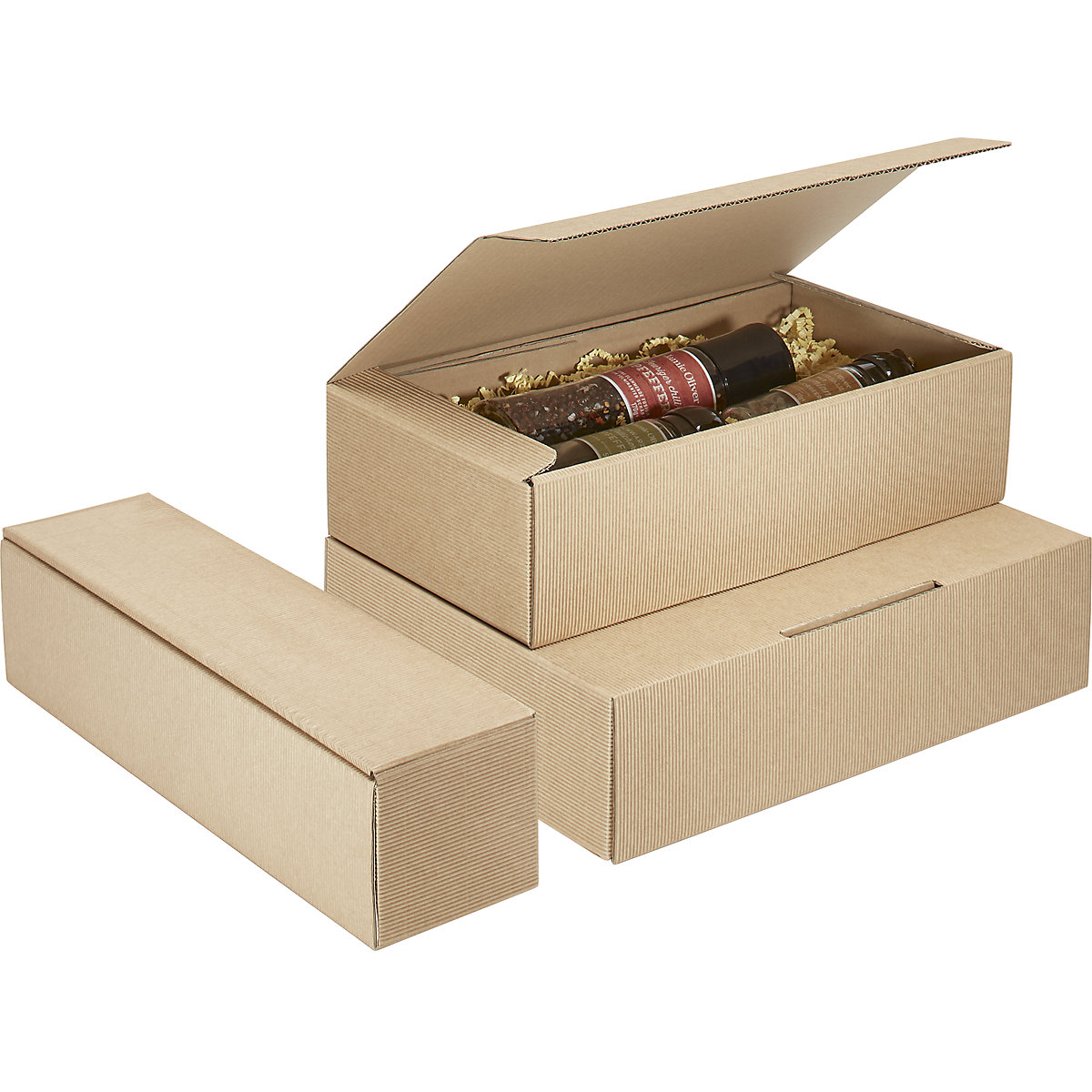 Gift box for bottles, front flute – ratioform (Product illustration 5)-4