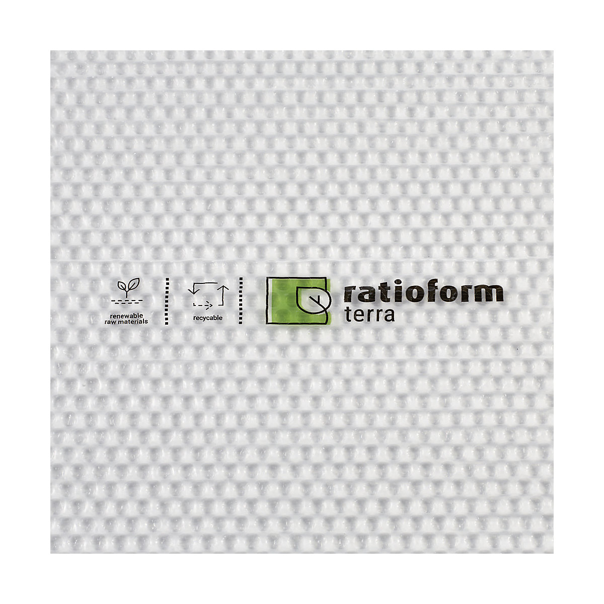 Bubble wrap film made from sugar cane – ratioform terra (Product illustration 4)-3