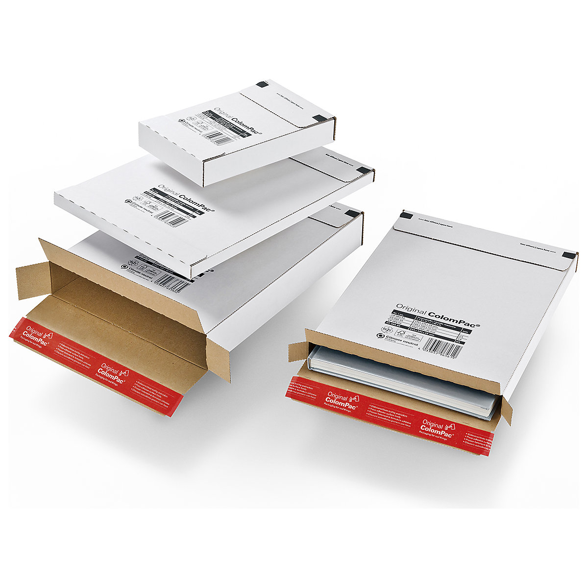 ColomPac® CP 065 White Courier Parcel Boxes (Product illustration 3)-2