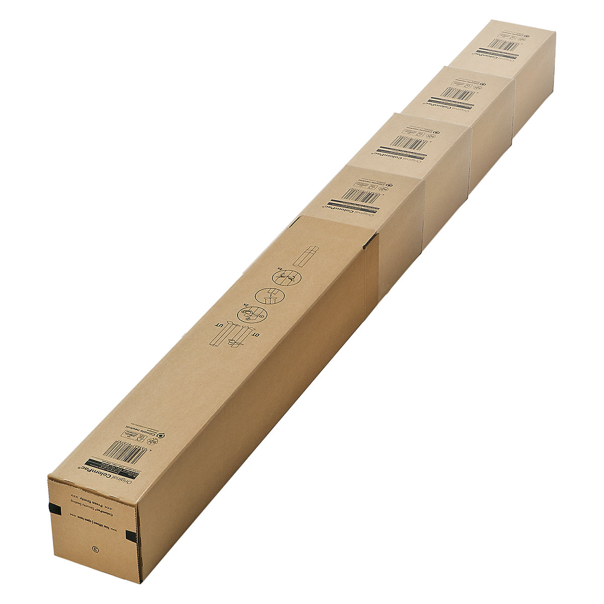 ColomPac® CP 073 Telescopic Cardboard Packaging Tubes (Product illustration 3)-2