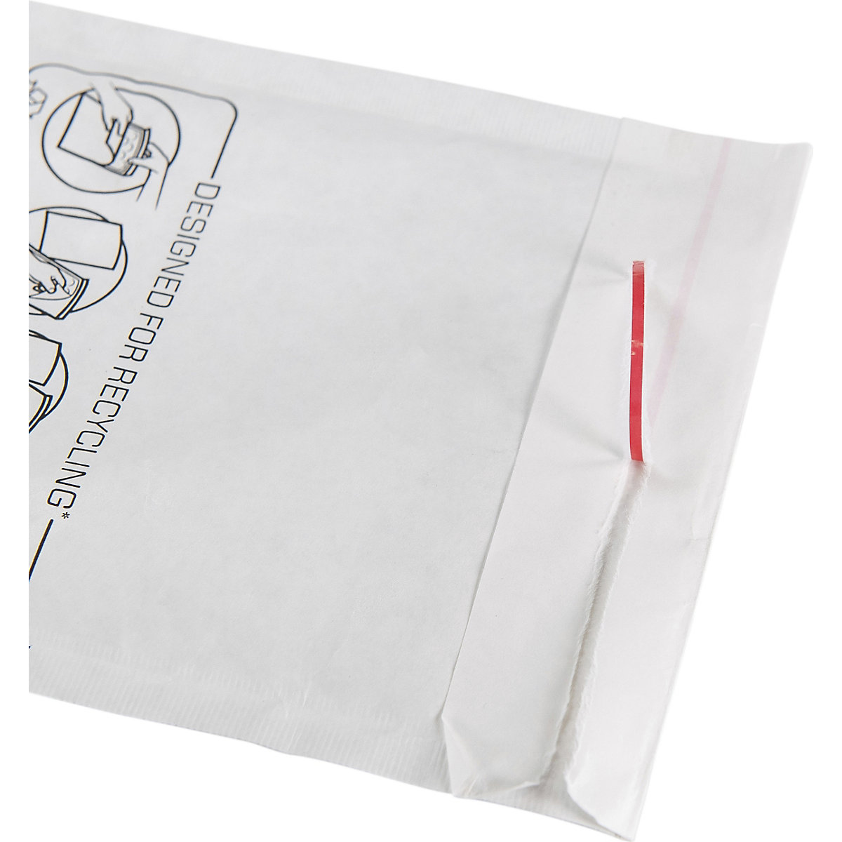 White Mail Lite Padded Shipping Envelopes (Product illustration 4)-3