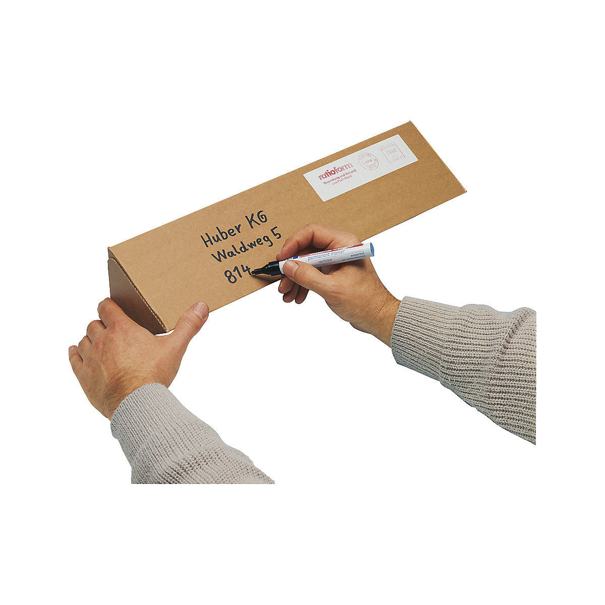 Postal sleeve, triangular – ratioform (Product illustration 2)-1