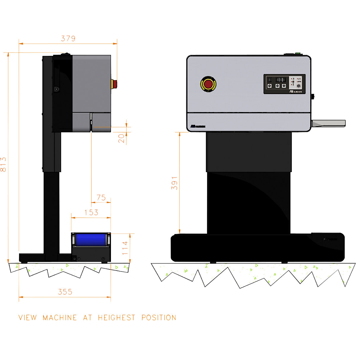 Continuous film sealer D545 Vertikal (Product illustration 2)-1