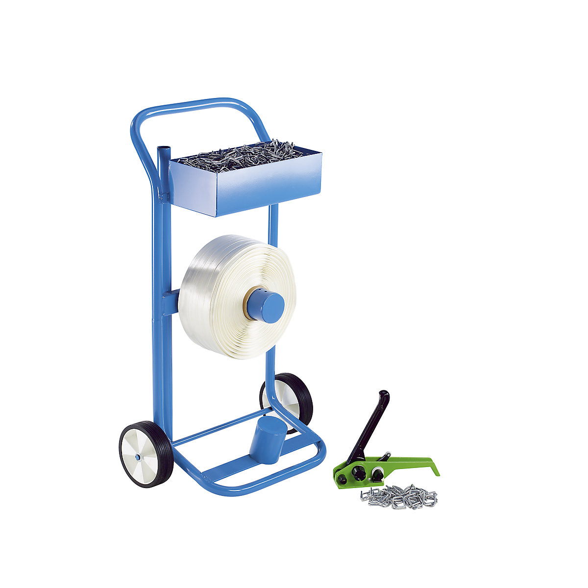 Strapping set, woven reinforced PET strapping - ratioform