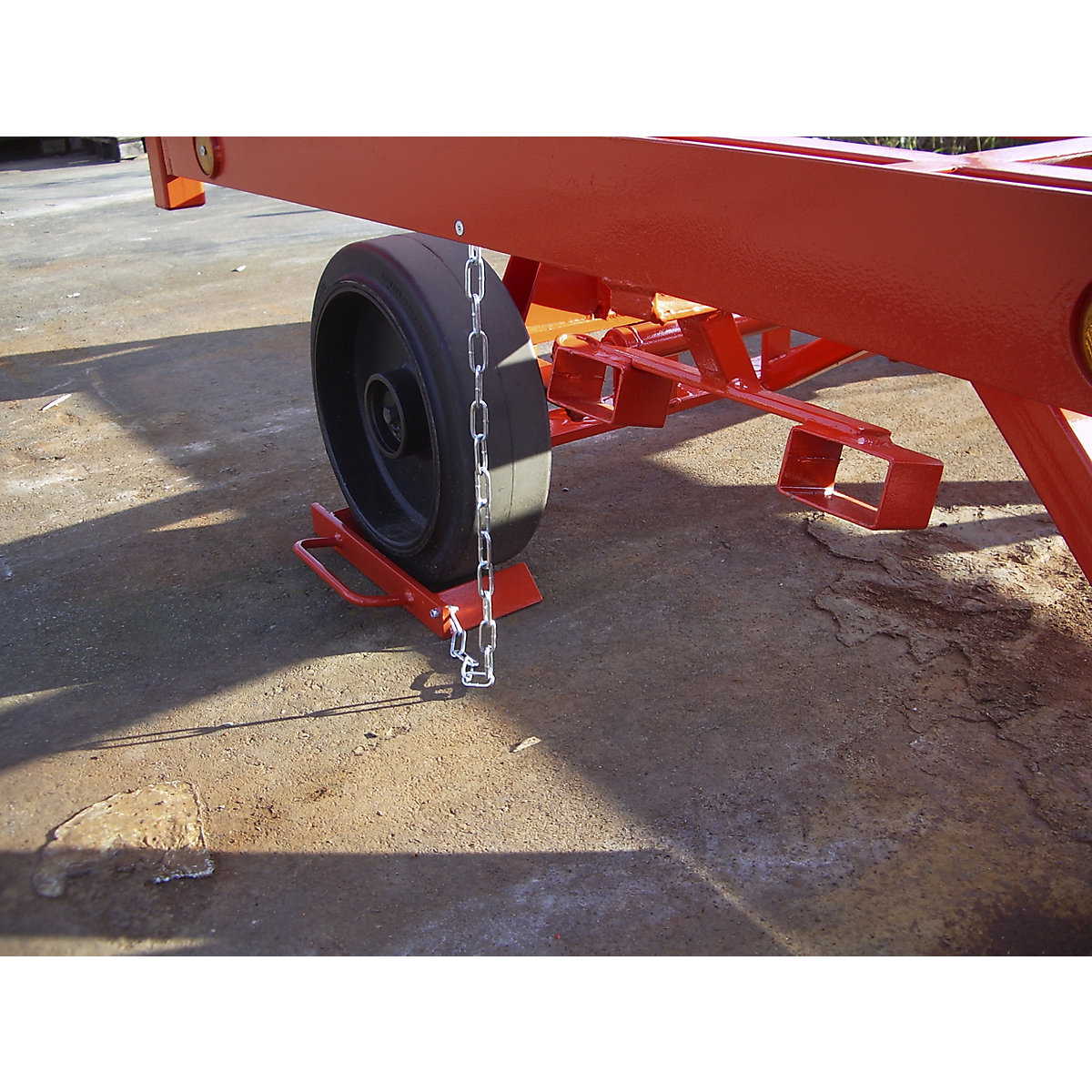 Fermaruote – eurokraft pro, a doppia azione, rosso traffico RAL 3020-0