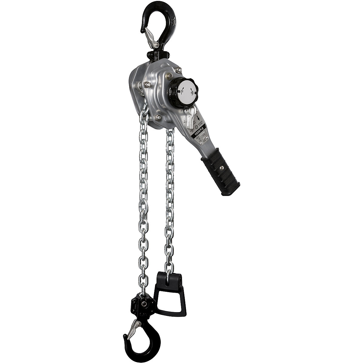 Paranco a leva Premium PRO, sollevamento standard 1,5 m, portata 1600 kg-0