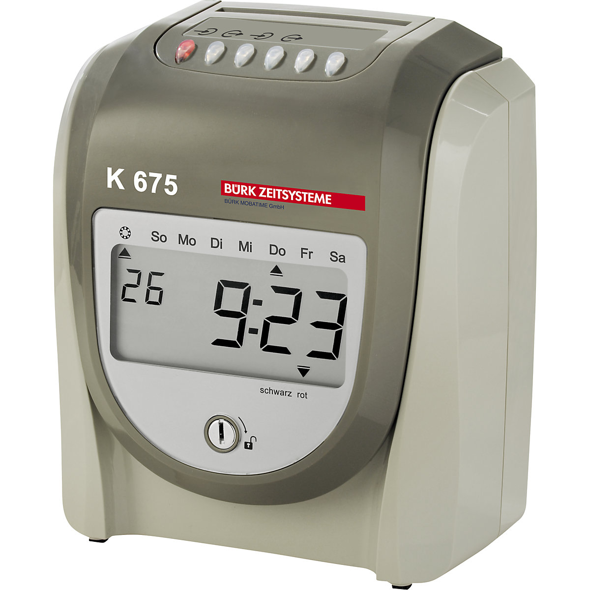 Tijdregistratieapparaat K 675, voor max. 100 personen, h x b x d = 225 x 190 x 105 mm-0
