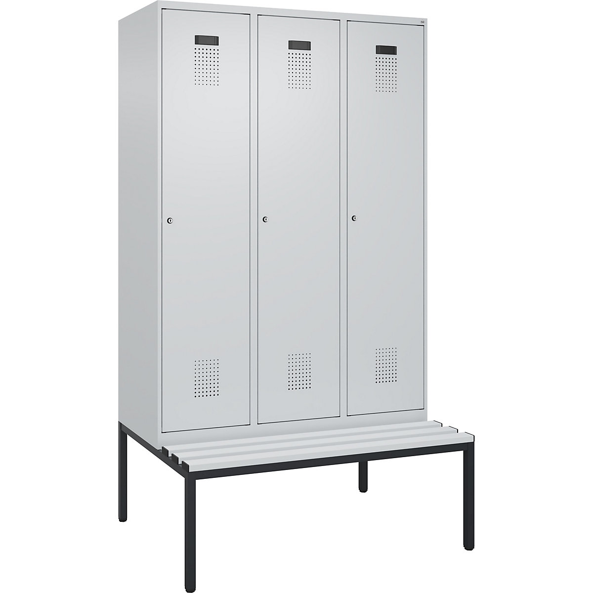 Multifunctionele lockerkast Evolo PLUS met zitbank, smal (Productafbeelding 2)-1
