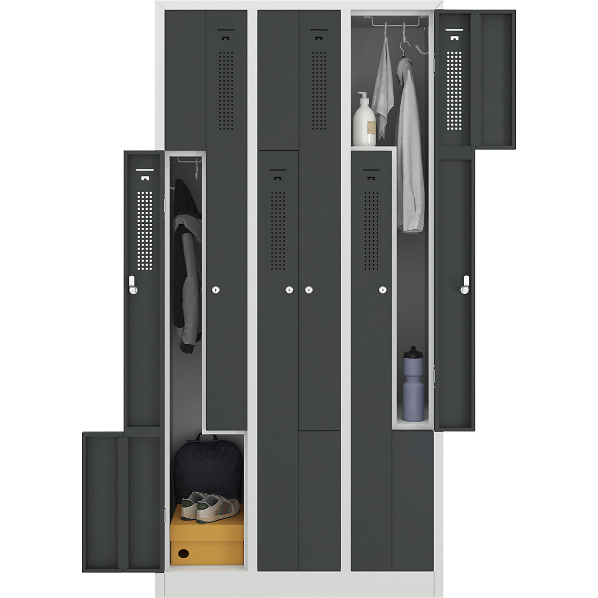 Z-lockerkast Amsterdam – eurokraft basic (Productafbeelding 4)-3