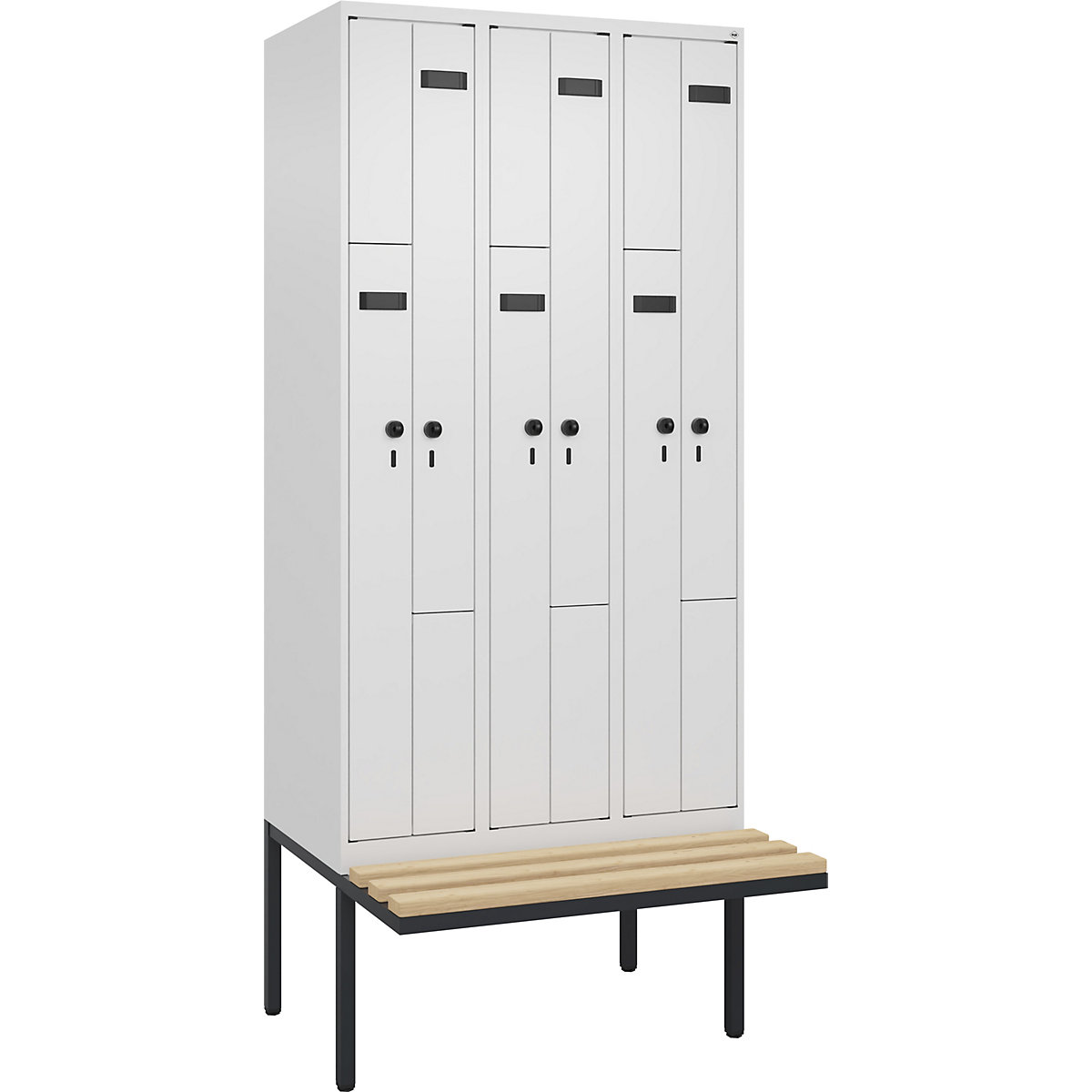 Z-lockerkast Evolo PLUS met zitbank (Productafbeelding 2)-1