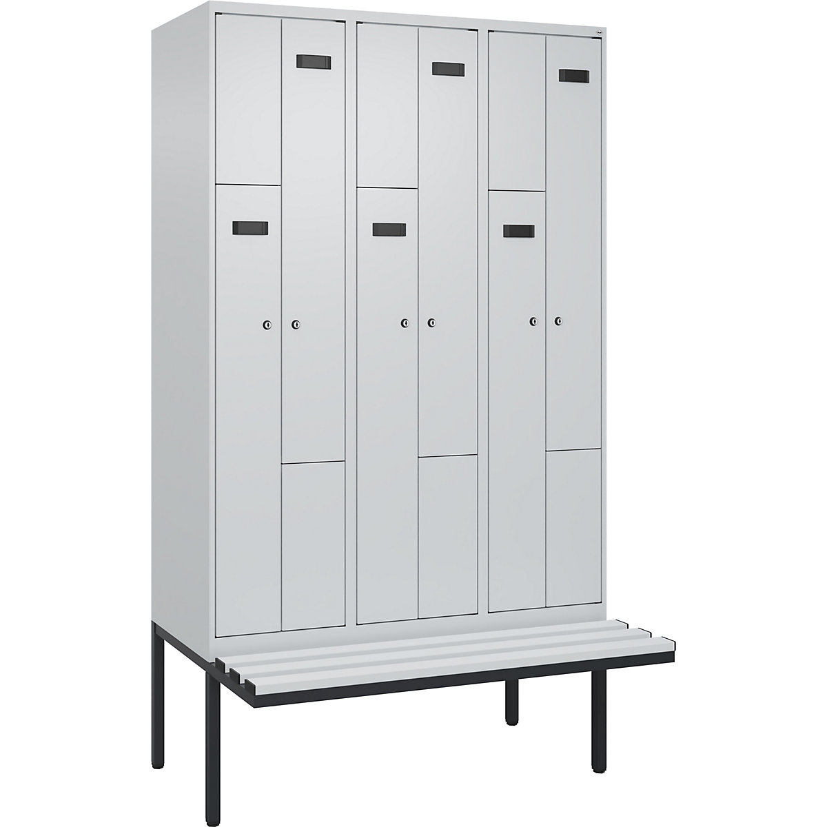 Z-lockerkast Evolo PLUS met zitbank (Productafbeelding 2)-1