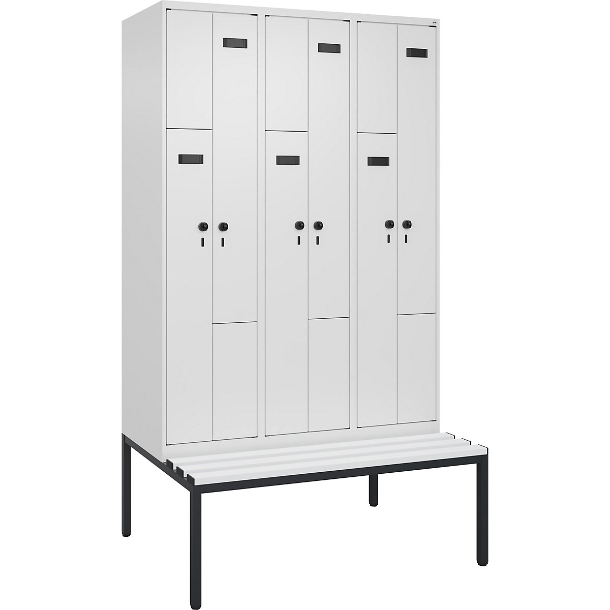 Z-lockerkast Evolo PLUS met zitbank (Productafbeelding 2)-1