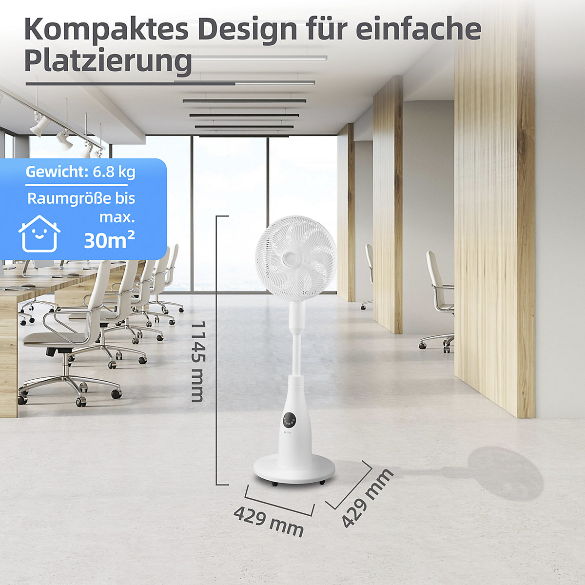 Stoječi ventilator Premium z meglico (Slika izdelka 3)-2