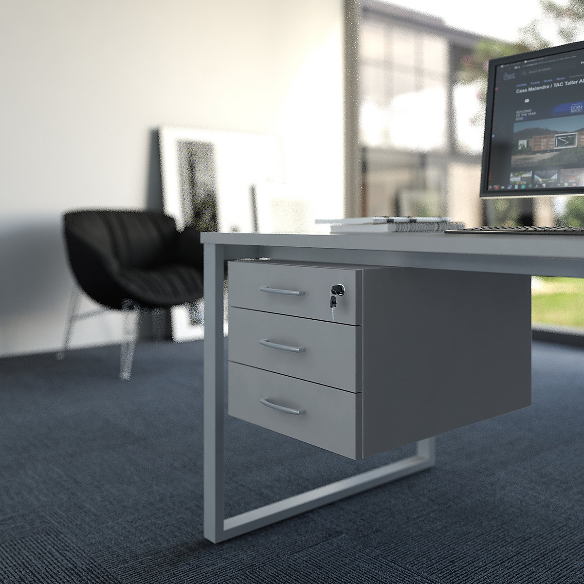 Spodnja omarica za Desk Duo (Slika izdelka 5)-4