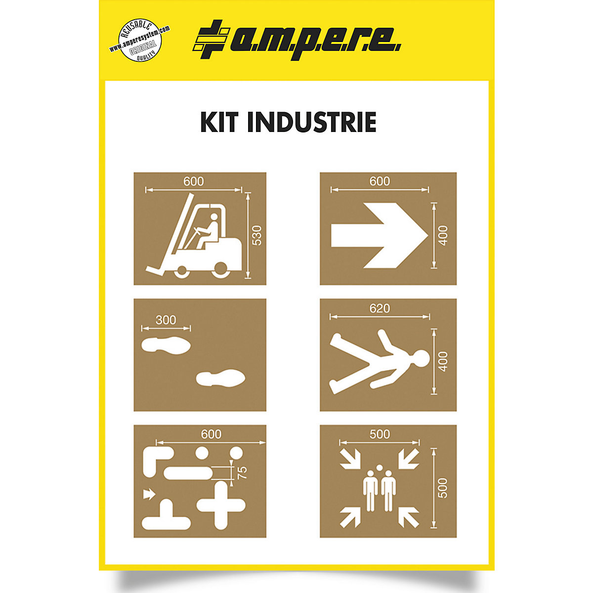 Komplet šablona – Ampere
