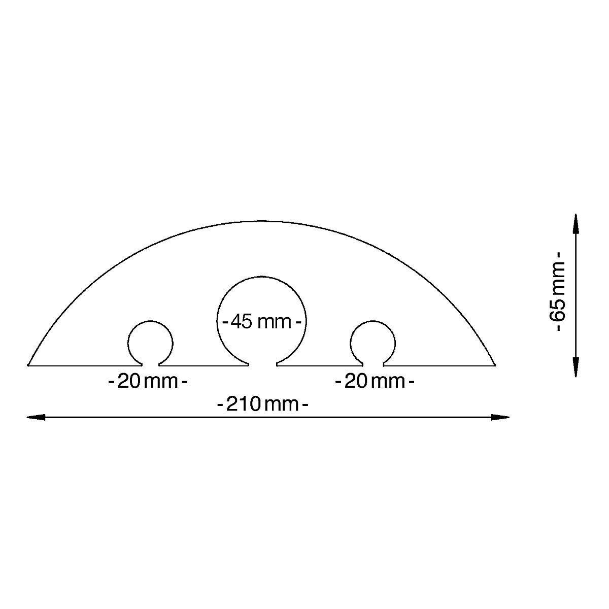 Most za crijeva i kabele, visina 65 mm – CrashStop (Prikaz proizvoda 3)-2