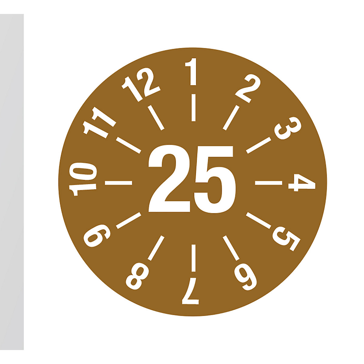 Certifikacijska naljepnica za kabele, višegodišnja naljepnica