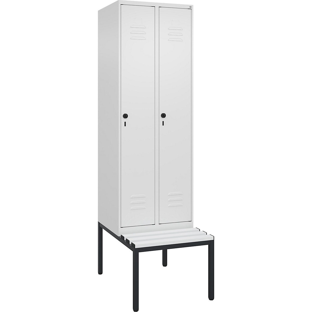 Dvostruki garderobni ormarić Classic PLUS klupa za sjedenje, mali – C+P (Prikaz proizvoda 4)-3