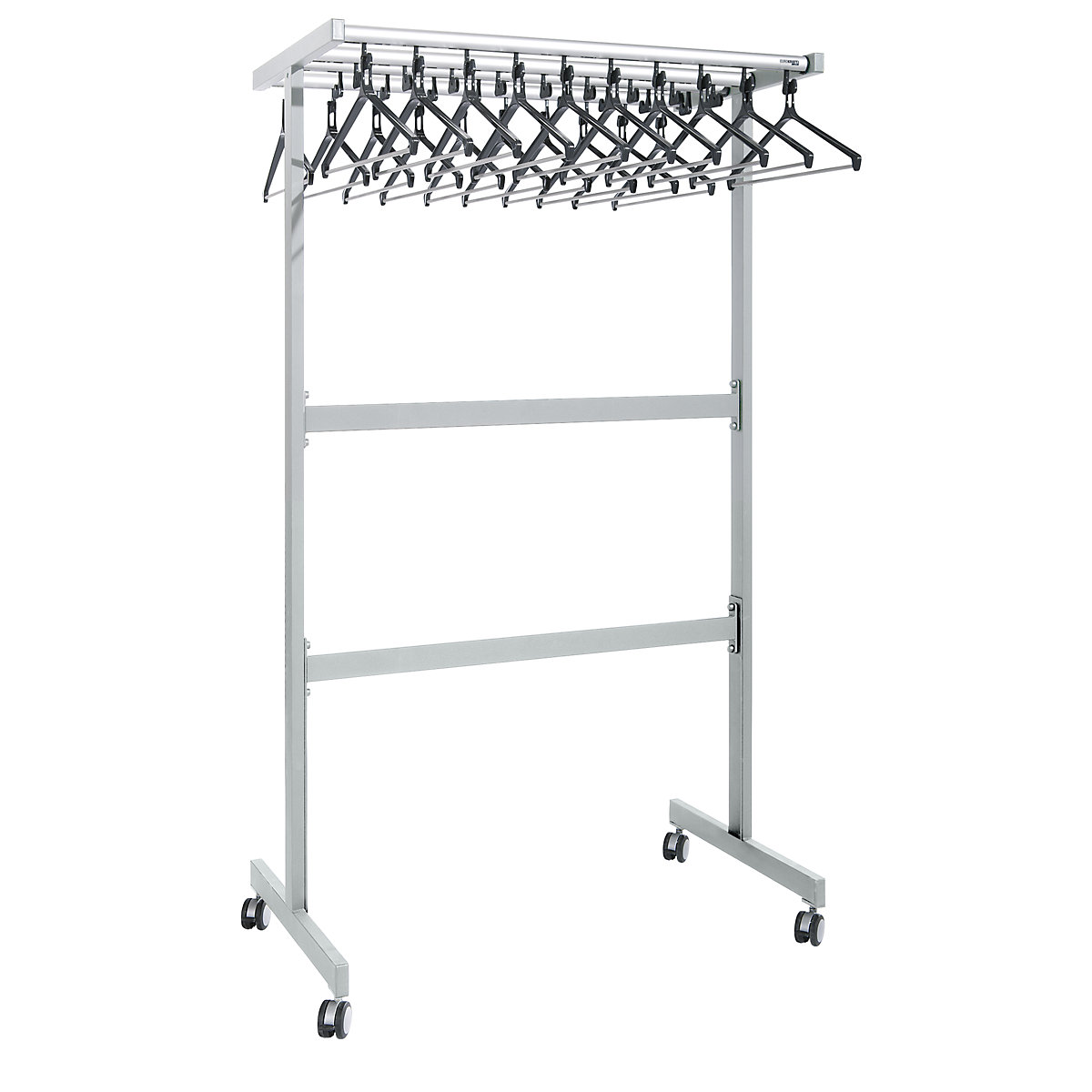 Redni garderobni stalak, dvostrani – eurokraft pro (Prikaz proizvoda 3)-2