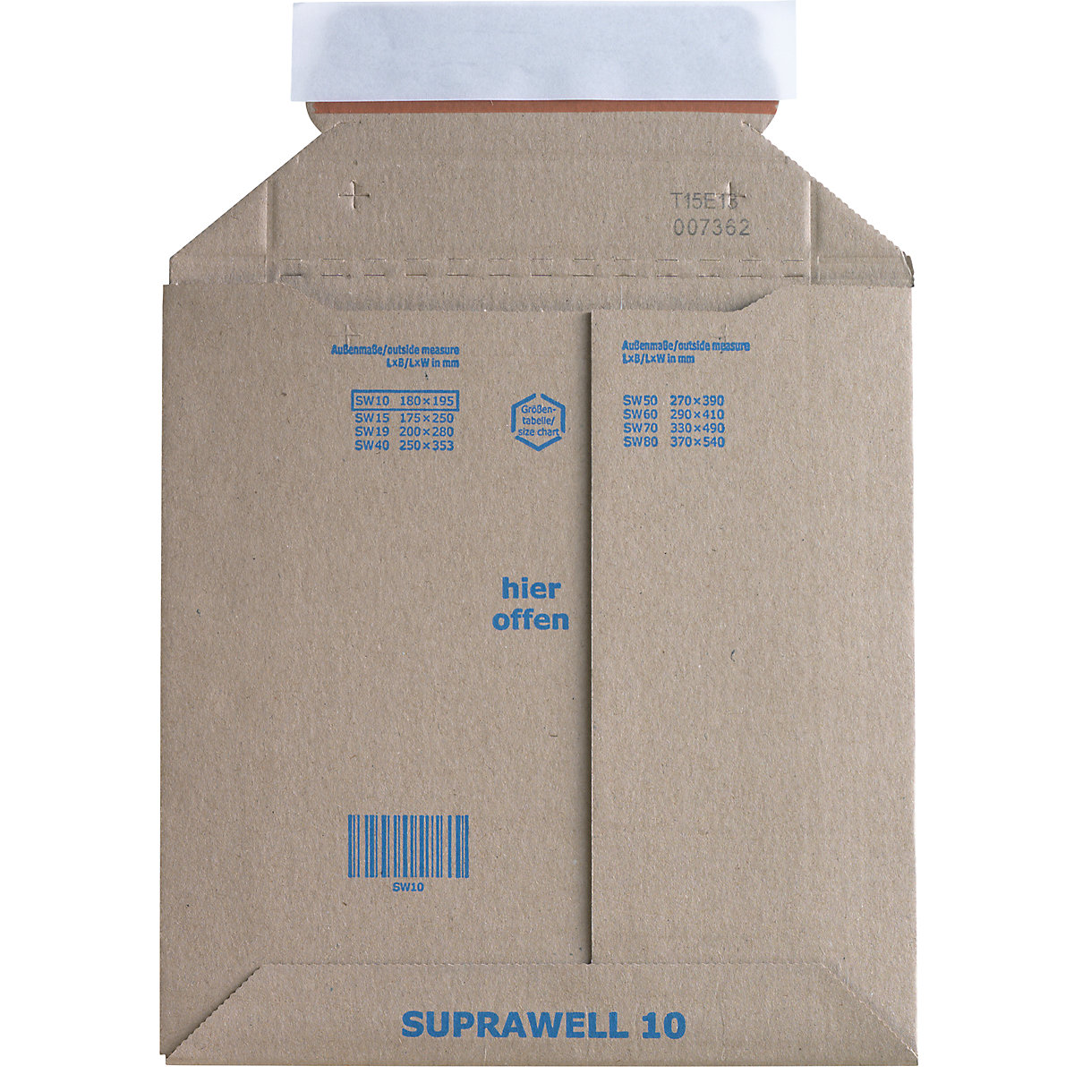 Dispatch bags, filling height up to 25 mm, LxW 195 x 180 mm-4