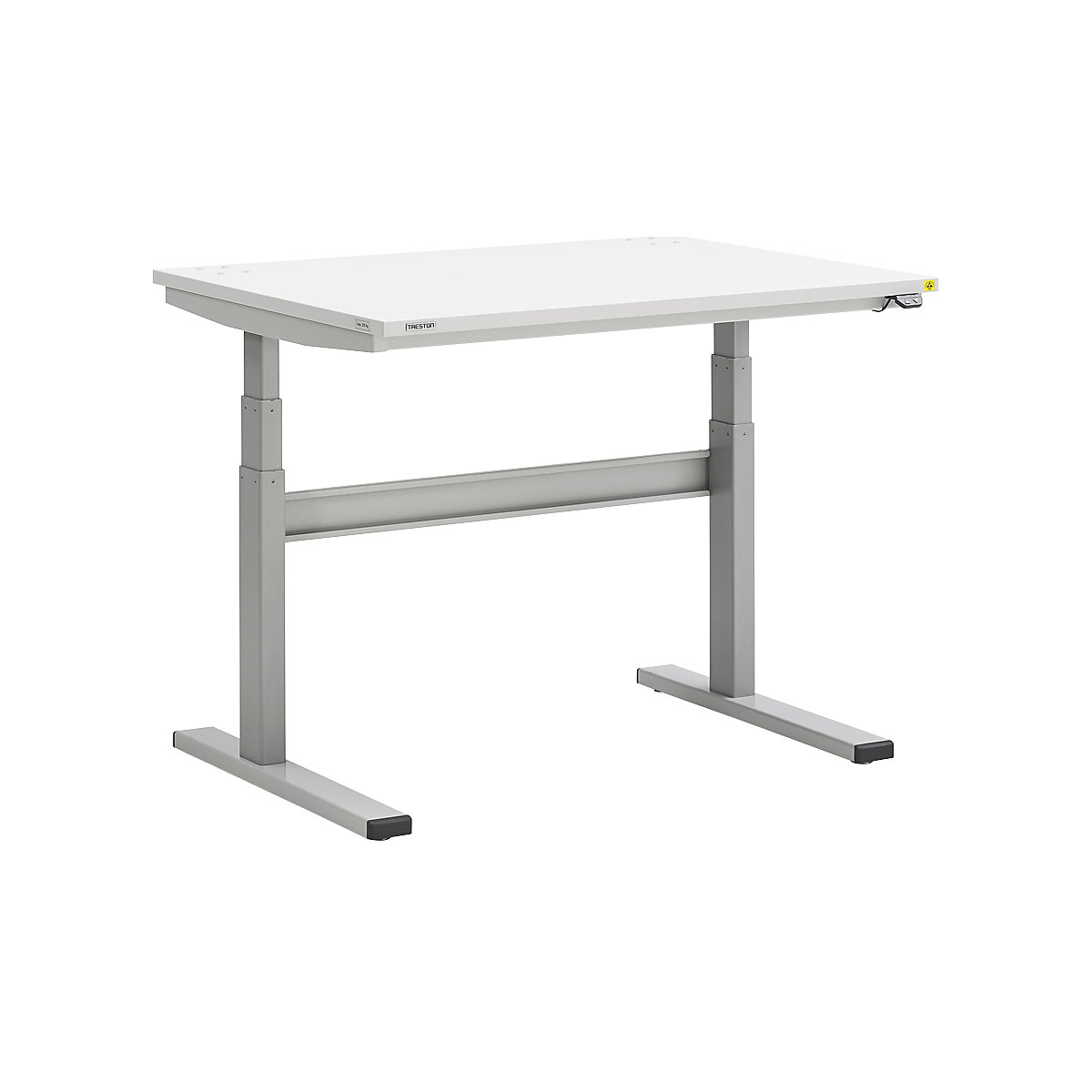 Mesa de trabalho, ajuste elétrico da altura – Treston, altura 630 – 1270 mm, versão ESD, LxP 1100 x 800 mm-0