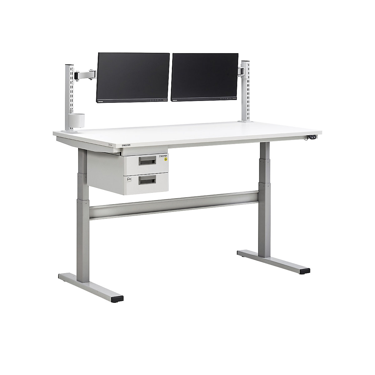 Mesa de trabalho, ajuste elétrico da altura – Treston (Imagem do produto 2)-1