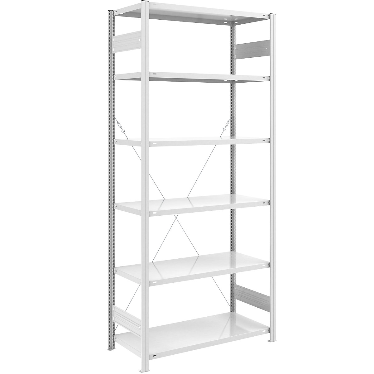 Estante de encaixar ESD – eurokraft pro, altura da estante 2500 mm, estante base, LxP da prateleira 1000 x 600 mm-0