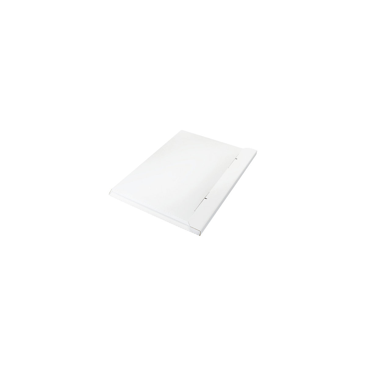 Flach-/Kalender-Pack, 1-wellig, Innen-LxBxH 570 x 395 x 10 mm, weiß, ab 200 Stk-3