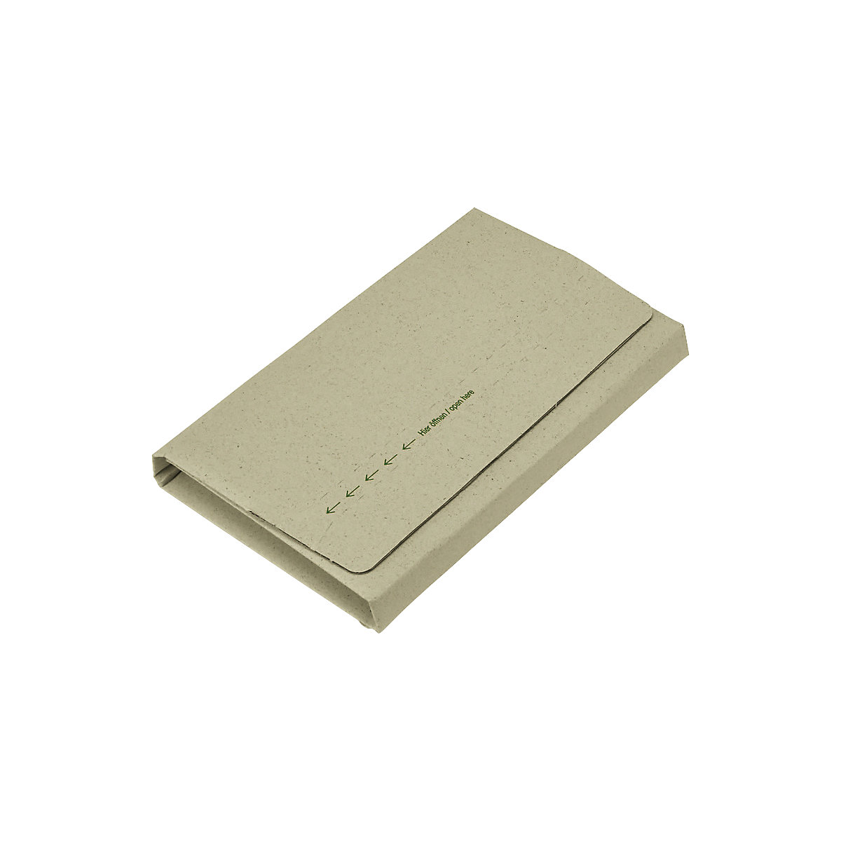 Graspapier-Universalverpackung terra, grüngrau, LxB 217 x 155 mm, ab 100 Stk-1
