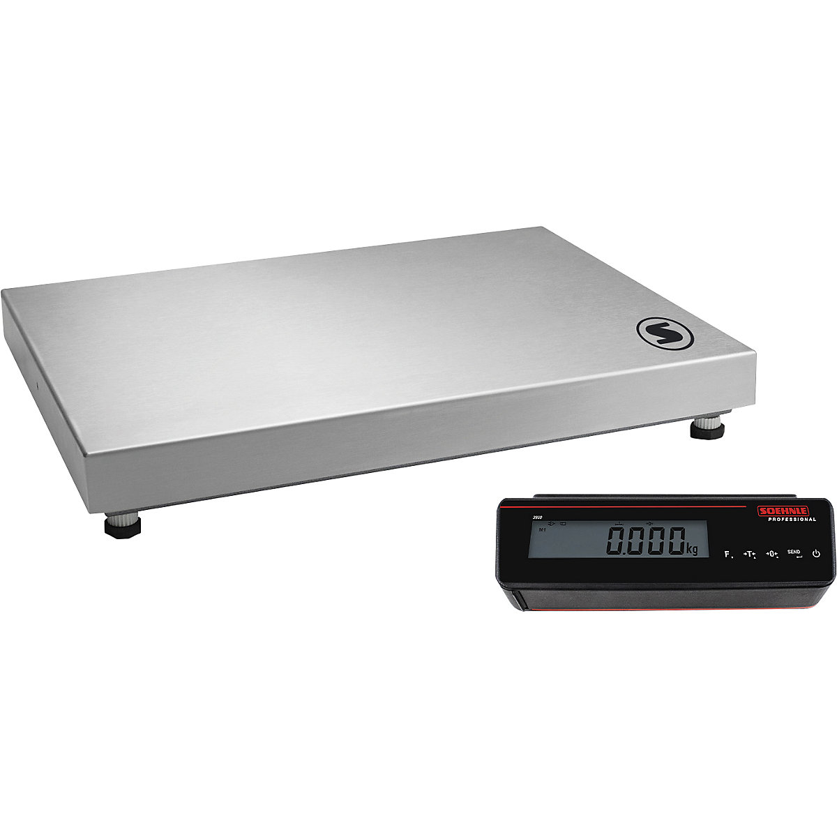 Tischwaage Soehnle, große Wägeplattform BxT 520 x 400 mm, Wägebereich bis 30 kg, Ablesbarkeit 10 g-0