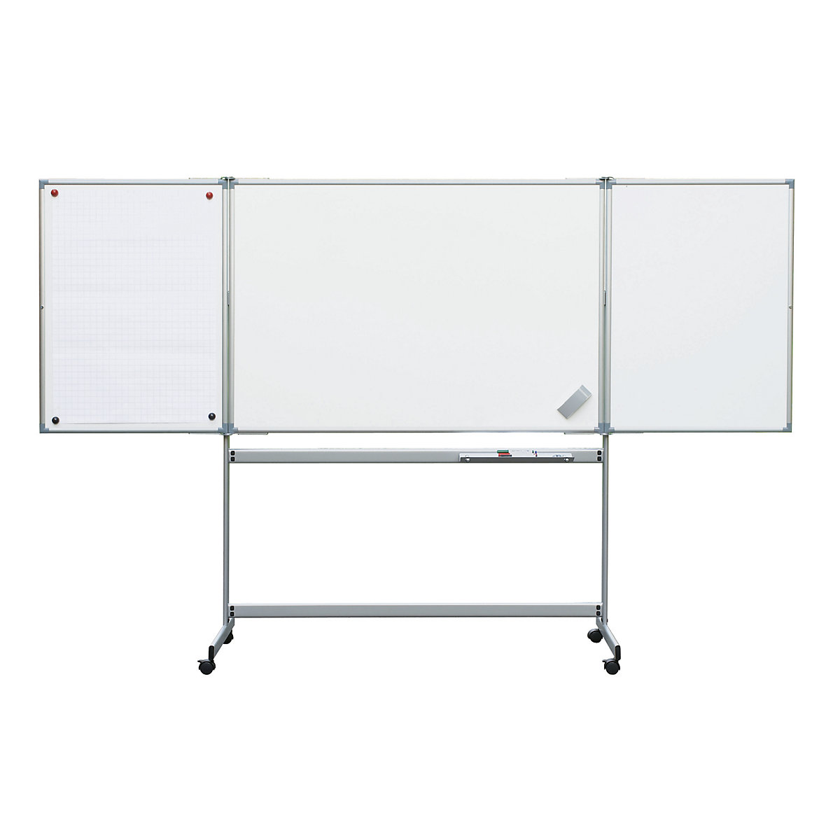Klapptafel MAULpro, mobil MAUL, Stahlblech, beschichtet, BxH 1500 x 1000 mm-0