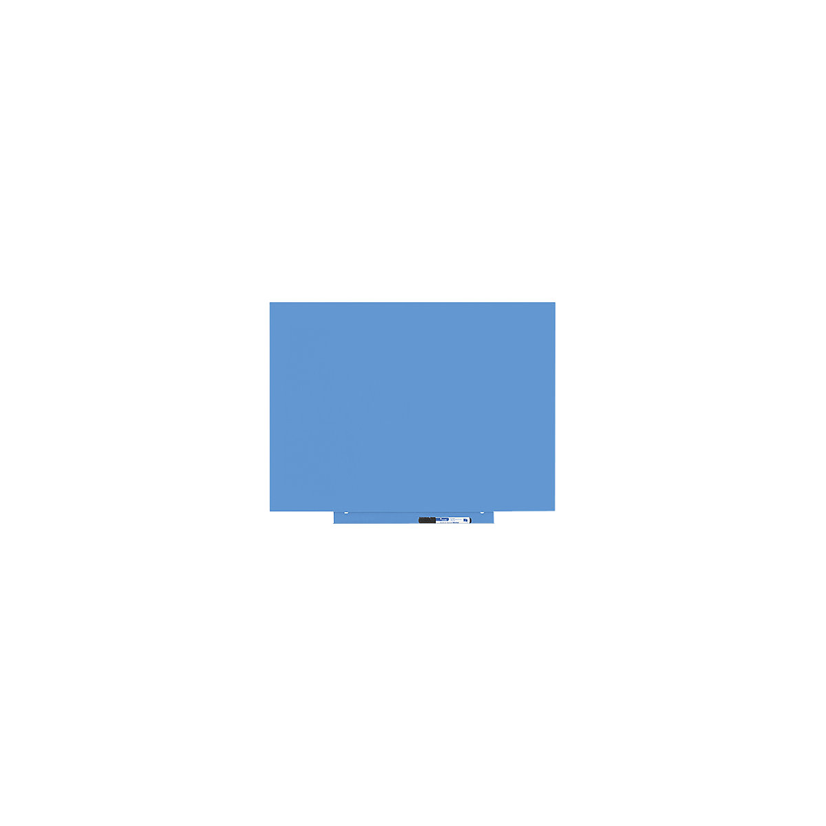 Whiteboard Skincolor, BASIC-Version - Stahlblech, lackiert, BxH 750 x 550 mm, blau-0
