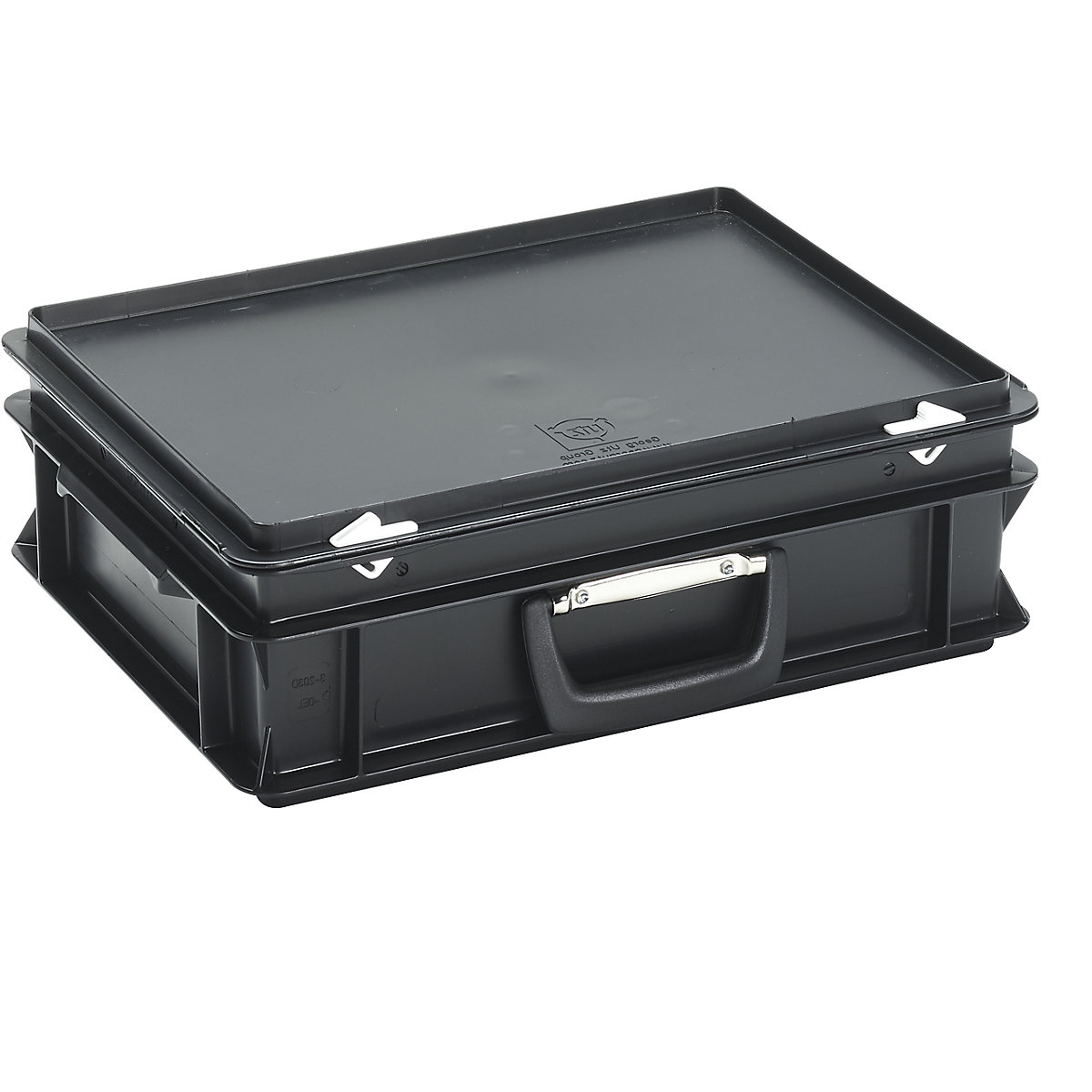 Plastový kufr ESD, obsah 10 l, vnější rozměry d x š x v 400 x 300 x 130 mm, od 1 kusu-0