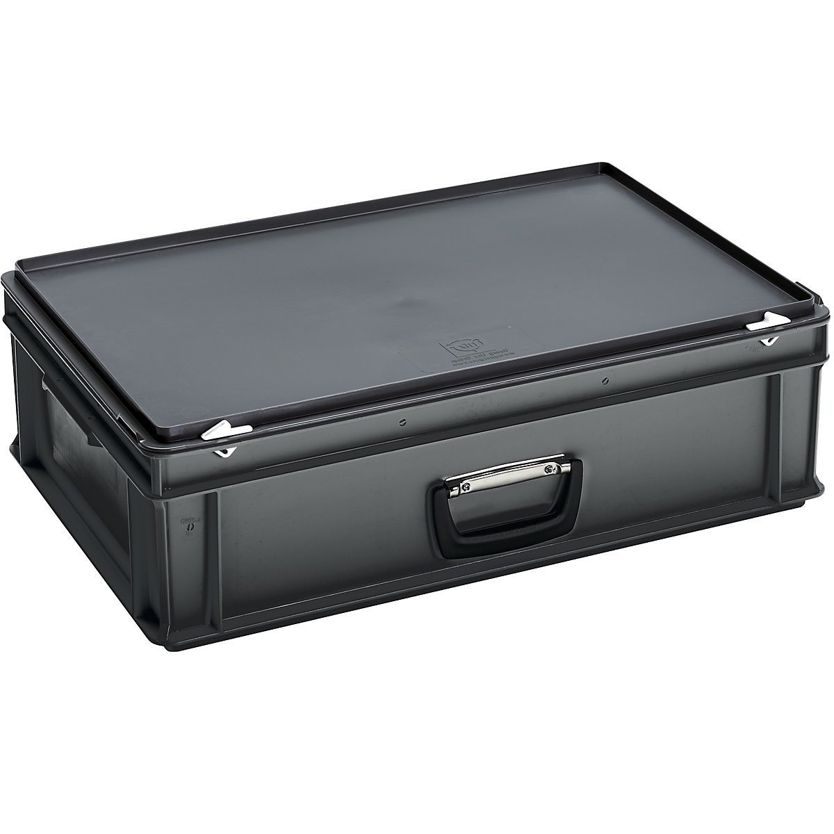 Plastový kufr ESD, obsah 30 l, vnější rozměry d x š x v 600 x 400 x 185 mm, od 1 kusu-0