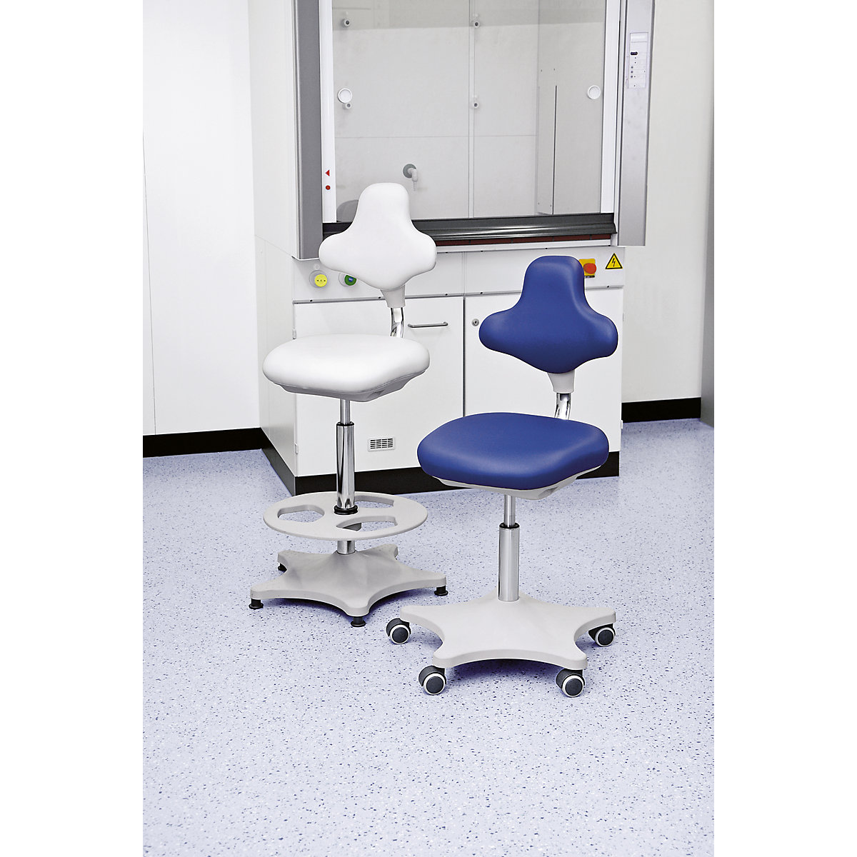 Laboratórna pracovná otočná stolička LABSTER – bimos (Zobrazenie produktu 2)-1