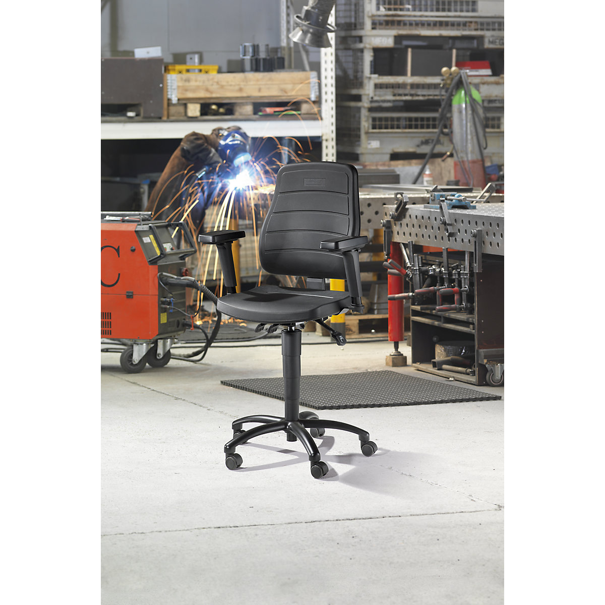 Pracovná otočná stolička – eurokraft pro (Zobrazenie produktu 3)-2