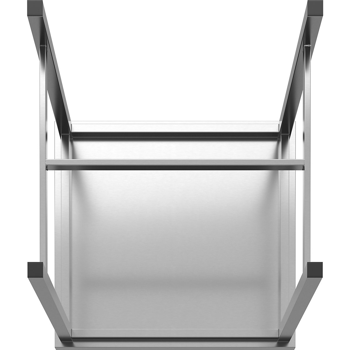Dielenský stôl z chrómniklovej ocele – eurokraft basic (Zobrazenie produktu 4)-3