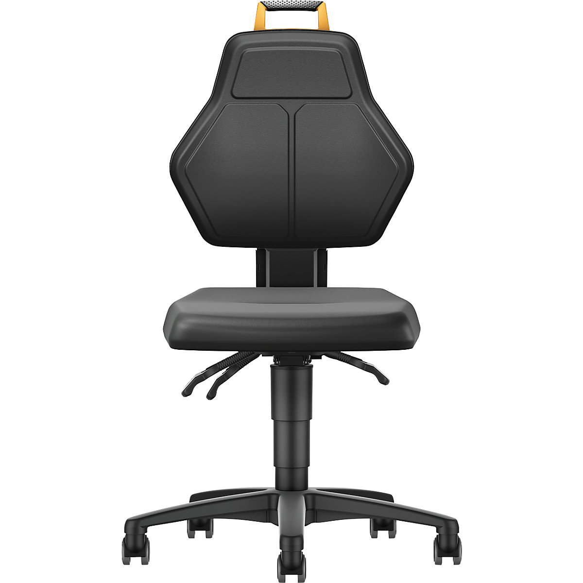 Pracovní otočná židle, černá – eurokraft pro (Obrázek výrobku 2)-1