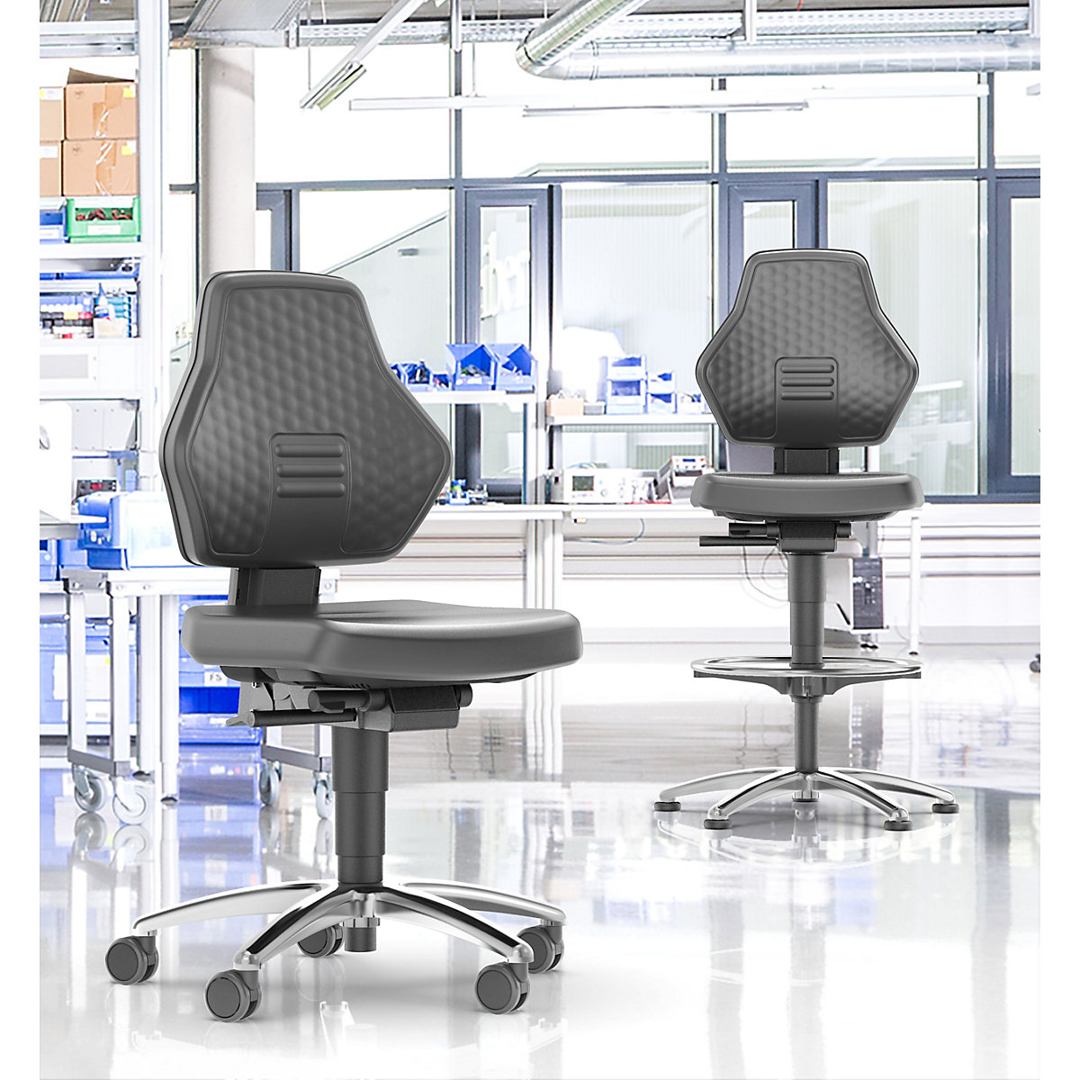 Pracovní otočná židle AIR FLOW – bimos (Obrázek výrobku 3)-2