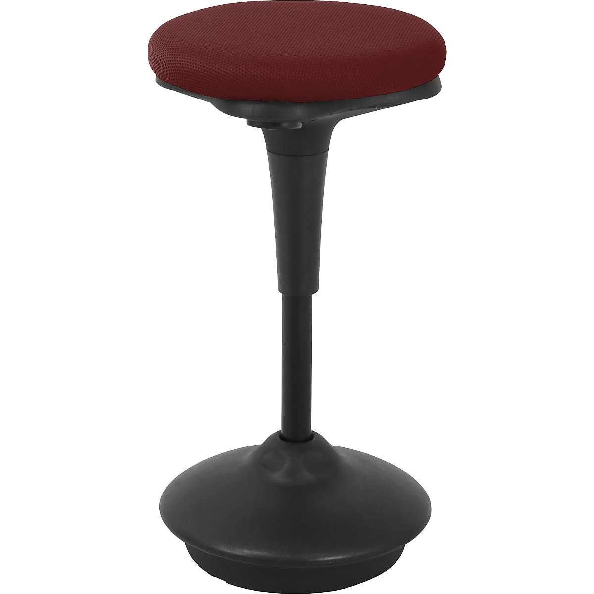 Opora pro stání 6131 – Twinco, kruhový sedák, Ø 340 mm, potah červená-0