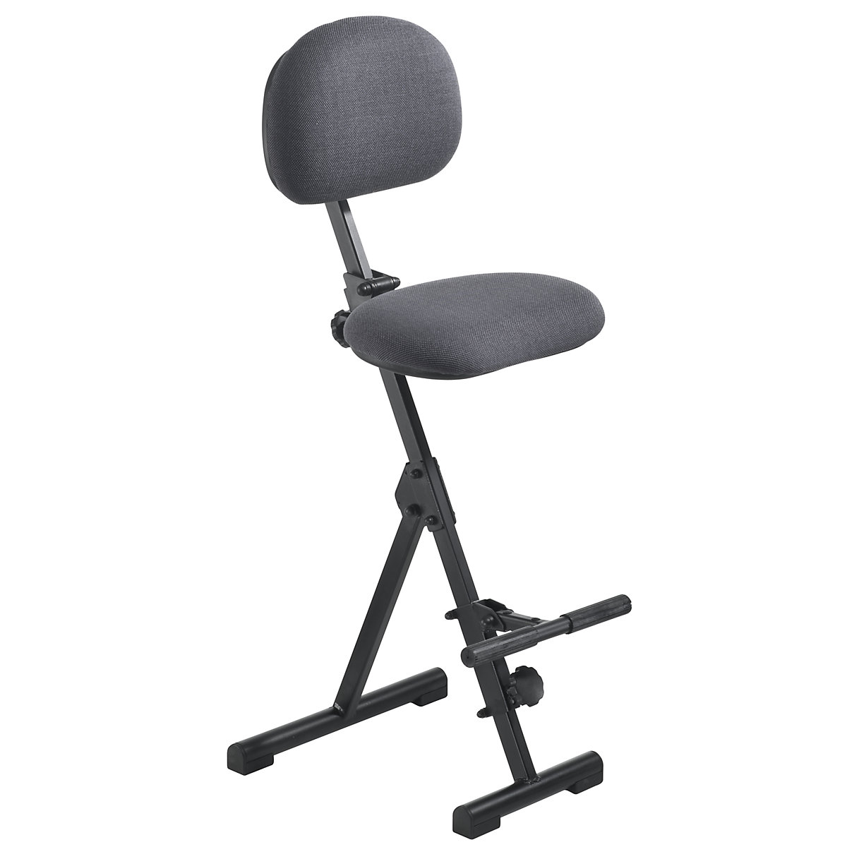 Opora pro stání – meychair, rozsah přestavování výšky 540 – 900 mm, s nožní opěrou, látkový potah antracitový-0