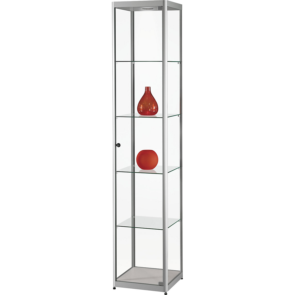 Vitrina s stropnim LED-reflektorjem