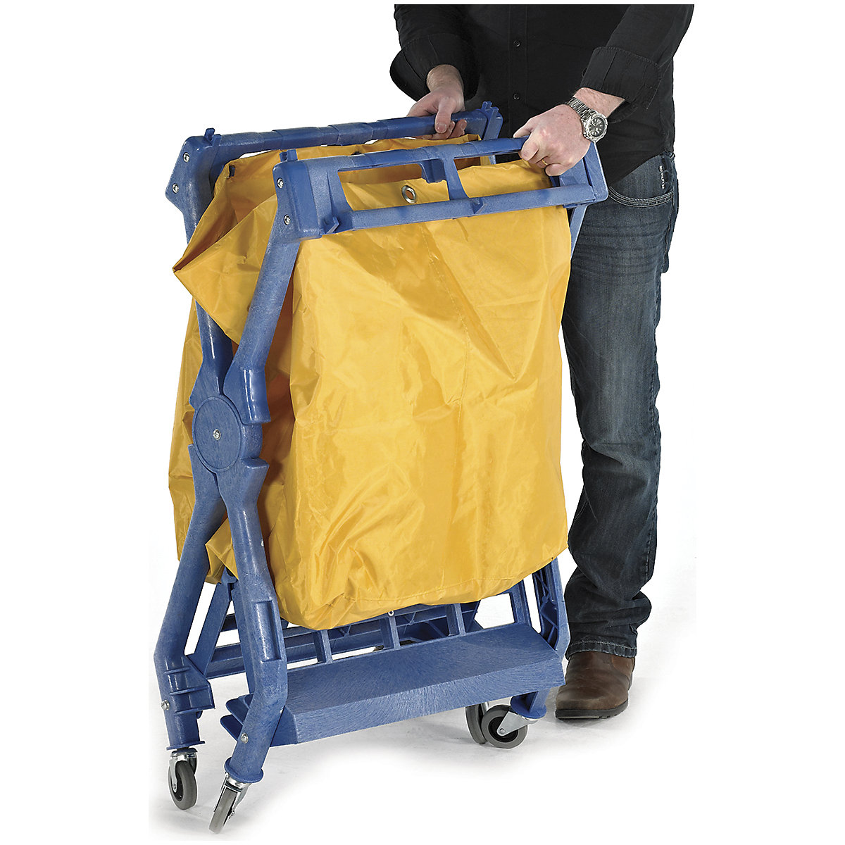 Plastic Folding Laundry Trolley (Product illustration 4)-3
